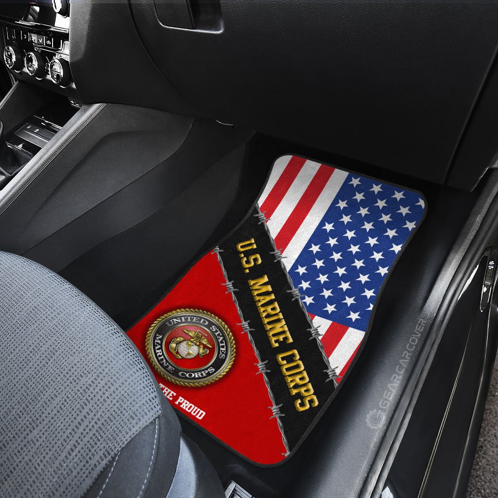 U.S. Marine Corps Veterans Car Floor Mats Custom United States Military Car Accessories - Gearcarcover - 4