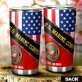 U.S. Marine Corps Veterans Tumbler Cup Custom United States Military Car Accessories - Gearcarcover - 3