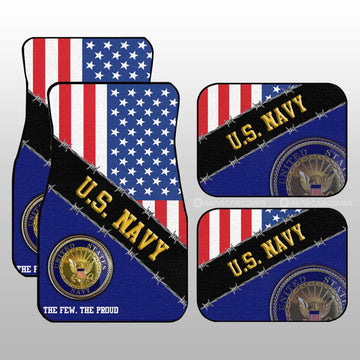 U.S. Navy Car Floor Mats Custom United States Military Car Accessories - Gearcarcover - 1