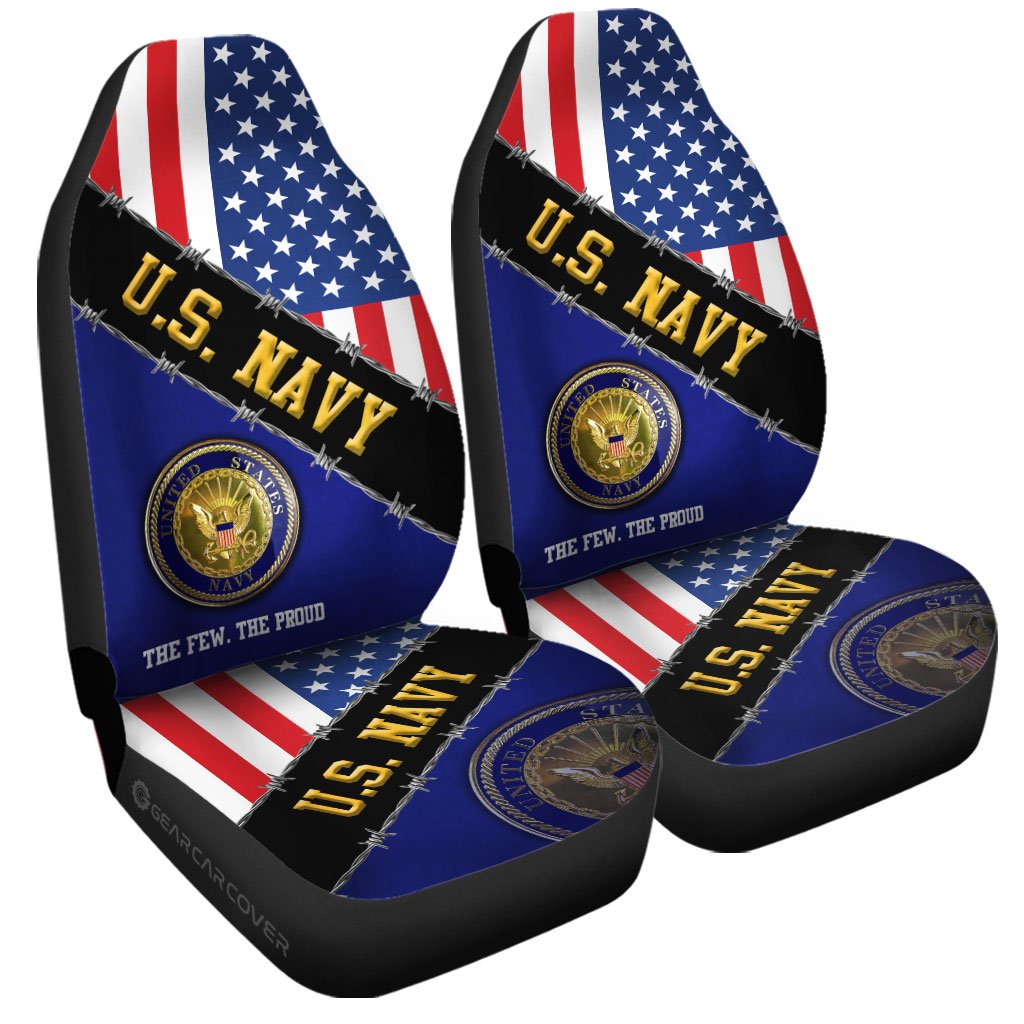 U.S. Navy Car Seat Covers Custom United States Military Car Accessories - Gearcarcover - 3