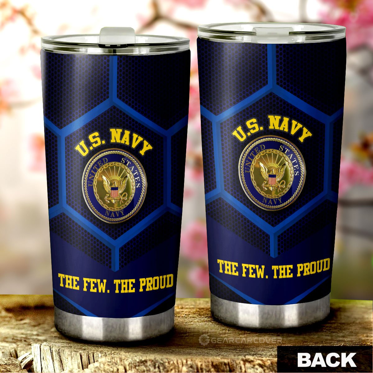 U.S. Navy Military Tumbler Cup Custom Car Accessories - Gearcarcover - 3