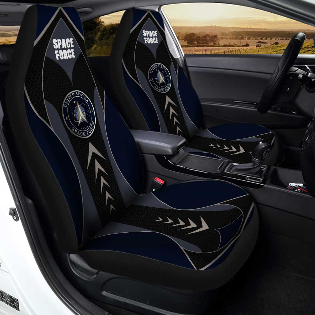 U.S. Space Force Car Seat Covers Custom Military Car Accessories - Gearcarcover - 1