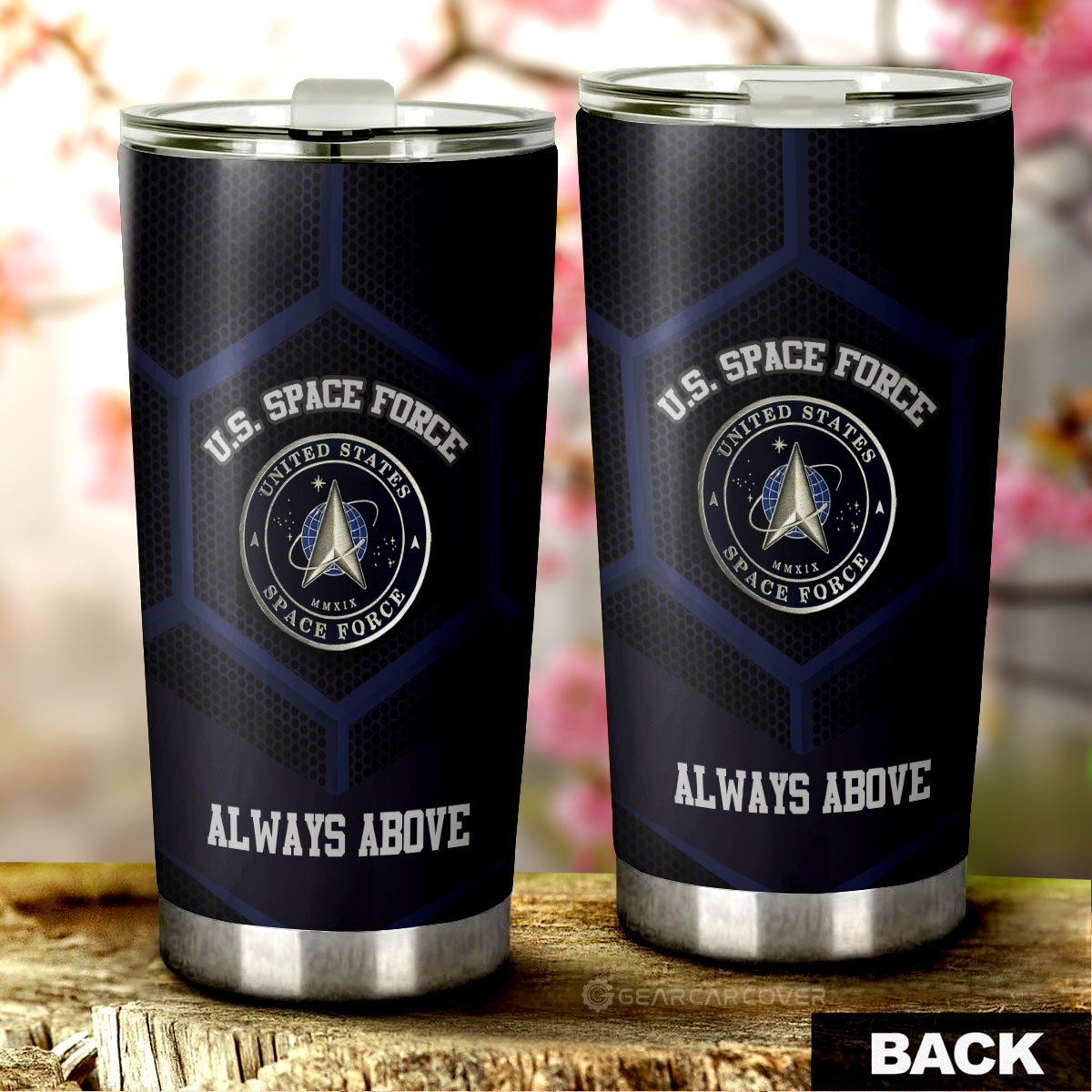 U.S. Space Force Military Tumbler Cup Custom Car Accessories - Gearcarcover - 3