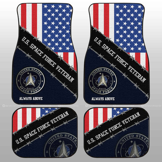 U.S. Space Force Veterans Car Floor Mats Custom United States Military Car Accessories - Gearcarcover - 2