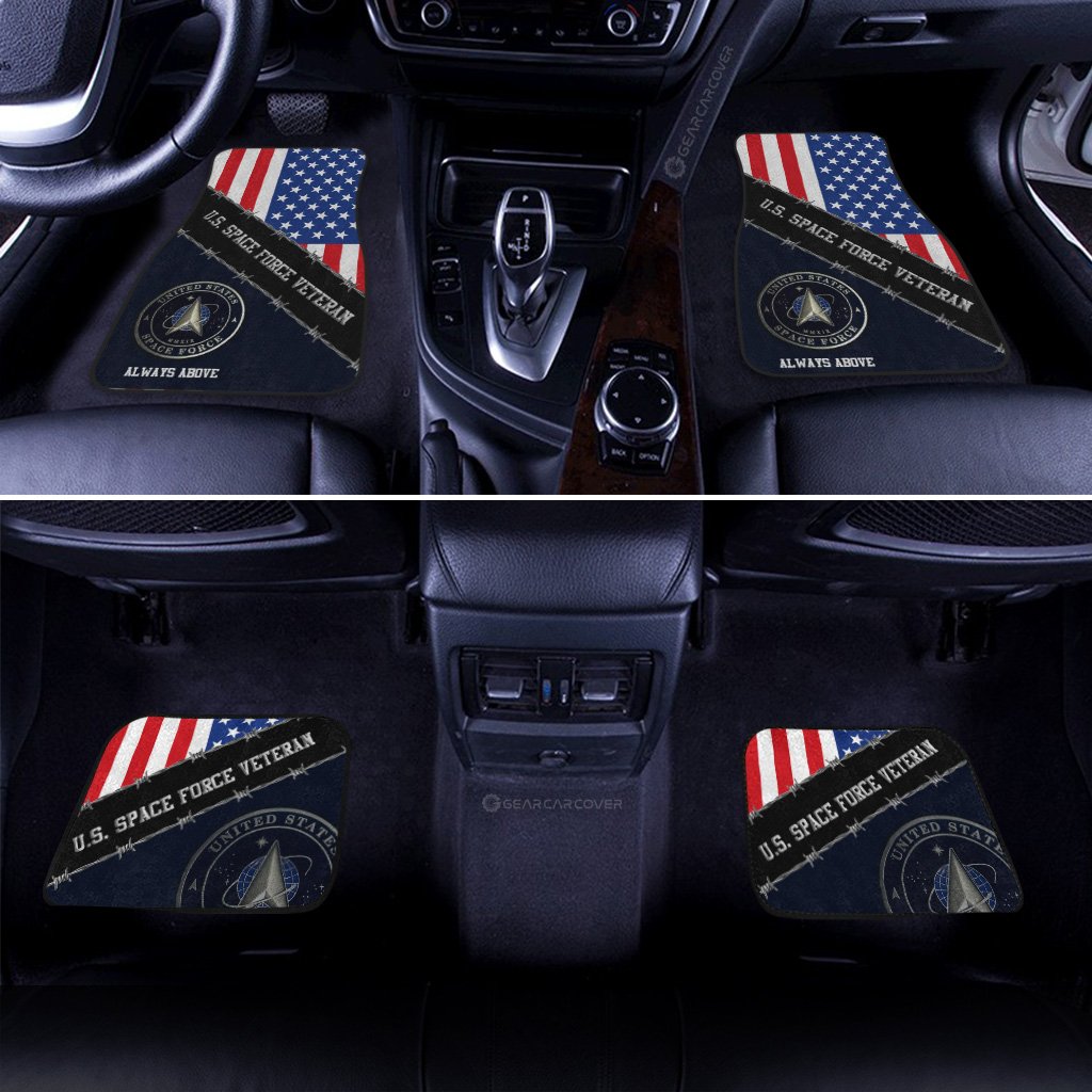 U.S. Space Force Veterans Car Floor Mats Custom United States Military Car Accessories - Gearcarcover - 3