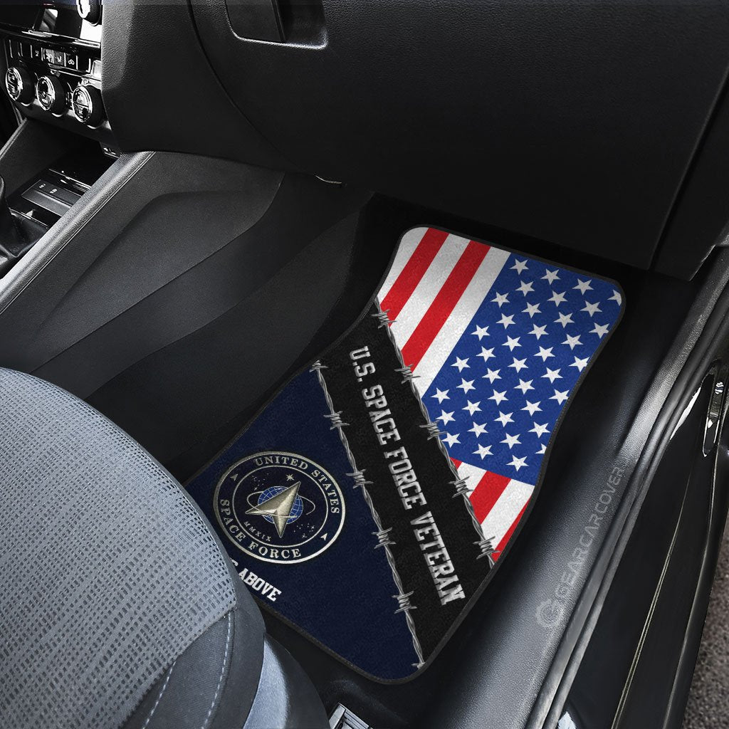 U.S. Space Force Veterans Car Floor Mats Custom United States Military Car Accessories - Gearcarcover - 4