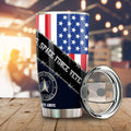 U.S. Space Force Veterans Tumbler Cup Custom United States Military Car Accessories - Gearcarcover - 1