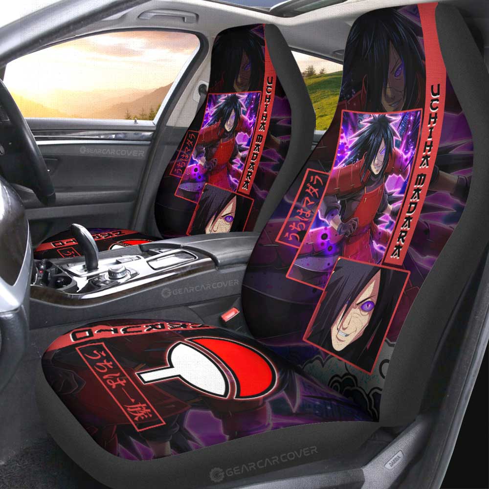 Uchiha Madara Car Seat Covers Custom Anime Car Accessories - Gearcarcover - 2