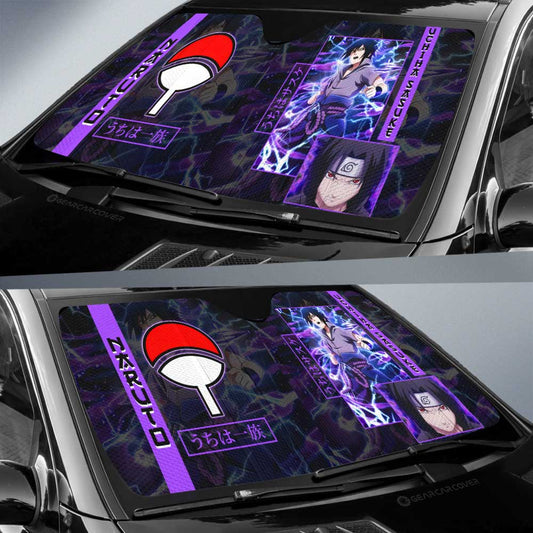 Uchiha Sasuke Car Sunshade Custom Anime Car Accessories - Gearcarcover - 2