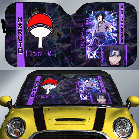 Uchiha Sasuke Car Sunshade Custom Anime Car Accessories - Gearcarcover - 1