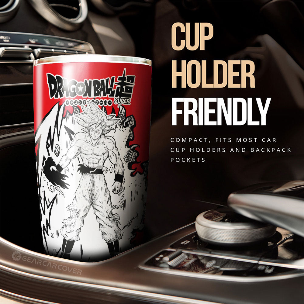 Ultra Instinct Tumbler Cup Custom Dragon Ball Anime Car Accessories Manga Style - Gearcarcover - 2