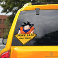 Uma Uma Goku Warning Car Sticker Custom Dragon Ball Anime Car Accessories - Gearcarcover - 3