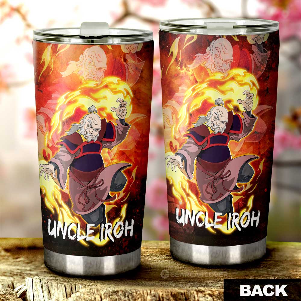 Uncle Iroh Tumbler Cup Custom Avatar The Last Airbender Anime - Gearcarcover - 3
