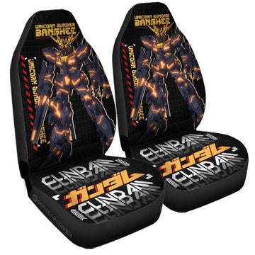 Unicorn Gundam Banshee Car Seat Covers Custom Gundam Anime Car Accessories - Gearcarcover - 1