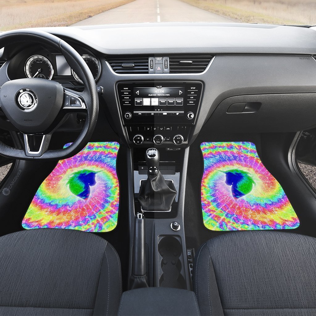 Unicorn Tie Dye Car Floor Mats Custom Hippie Car Accessories Gifts - Gearcarcover - 3
