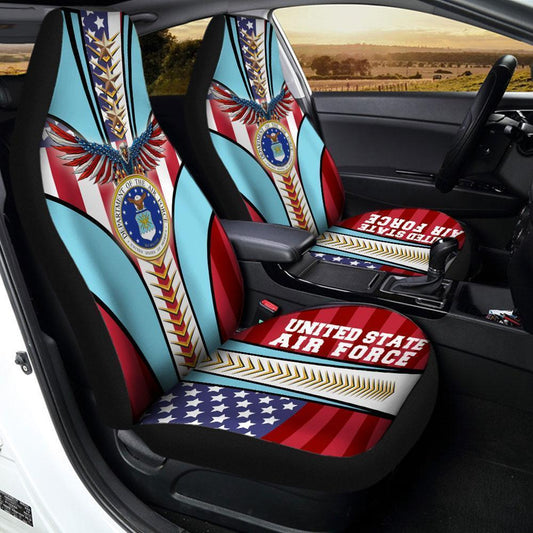United State Air Force Car Seat Covers Custom USA Army Car Interior Accessories - Gearcarcover - 2
