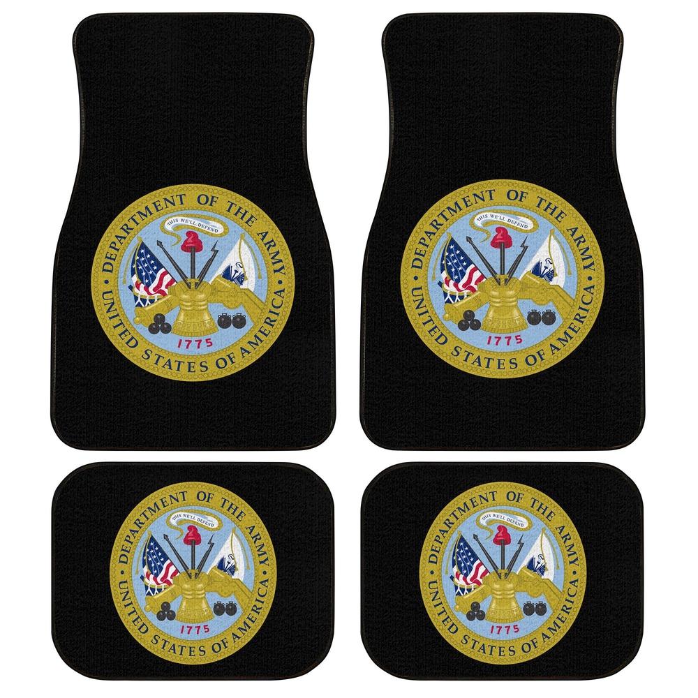 United States Army Armorial Car Floor Mats - Gearcarcover - 1