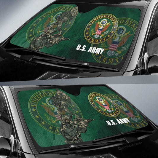 United States Army Car Sunshade Custom US Military Car Accessories - Gearcarcover - 2