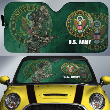 United States Army Car Sunshade Custom US Military Car Accessories - Gearcarcover - 1