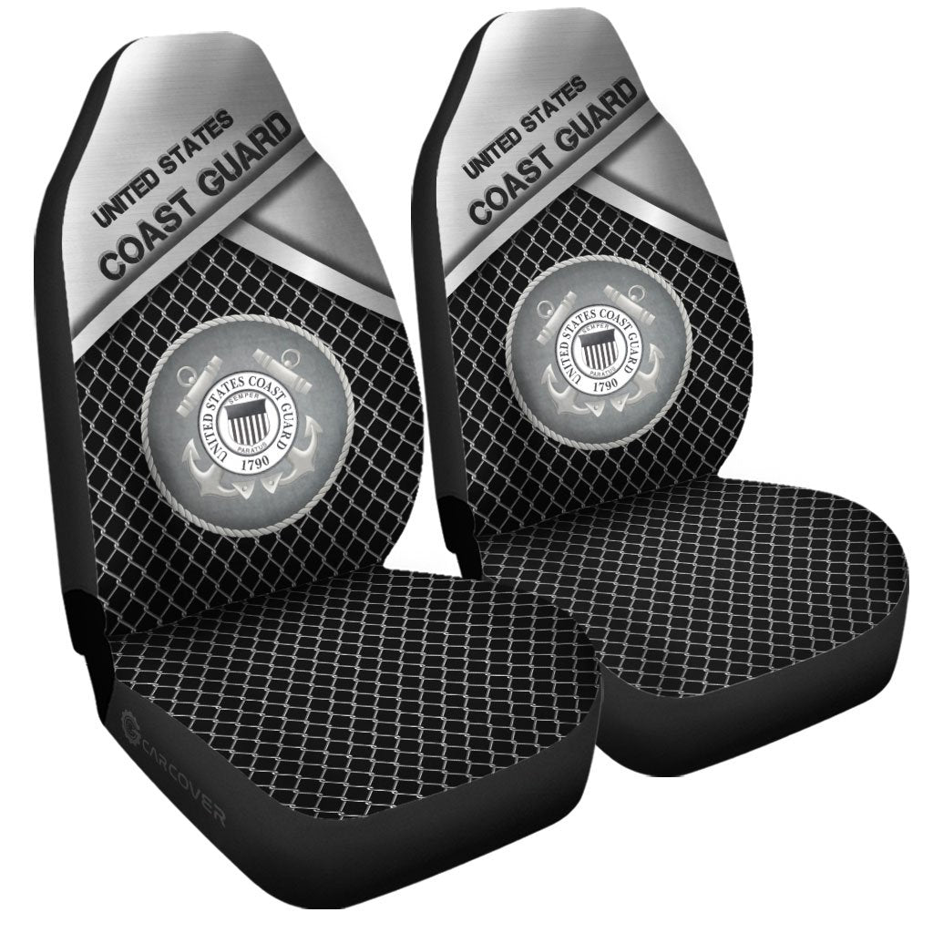 United States Coast Guard Car Seat Covers Custom US Military Car Accessories - Gearcarcover - 3