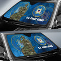 United States Coast Guard Car Sunshade Custom US Military Car Accessories - Gearcarcover - 2