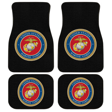 United States Marine Corps Car Floor Mats Custom Marine Car Accessories - Gearcarcover - 1