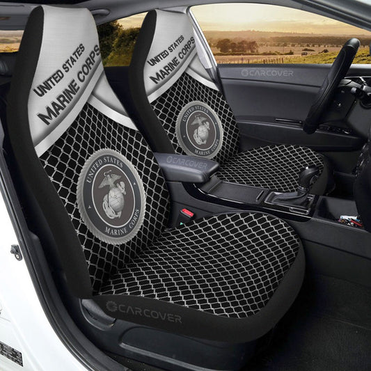 United States Marine Corps Car Seat Covers Custom Military Car Accessories - Gearcarcover - 1