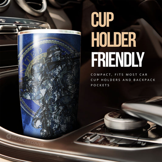 United States Navy Tumbler Cup Custom US Military Car Accessories - Gearcarcover - 2