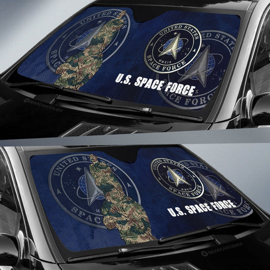 United States Space Force Car Sunshade Custom US Military Car Accessories - Gearcarcover - 2
