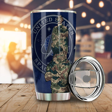 United States Space Force Tumbler Cup Custom US Military Car Accessories - Gearcarcover - 1