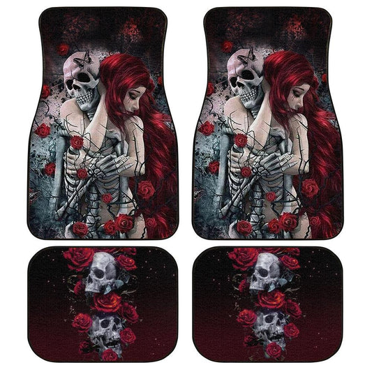 Until My Last Breath Car Floor Mats Custom Skull Girl Car Accessories - Gearcarcover - 1