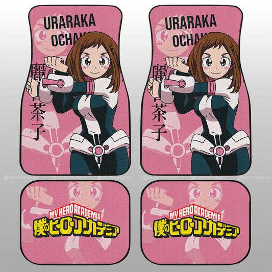 Uraraka Ochako Car Floor Mats Custom My Hero Academia Car Accessories For Anime Fans - Gearcarcover - 2
