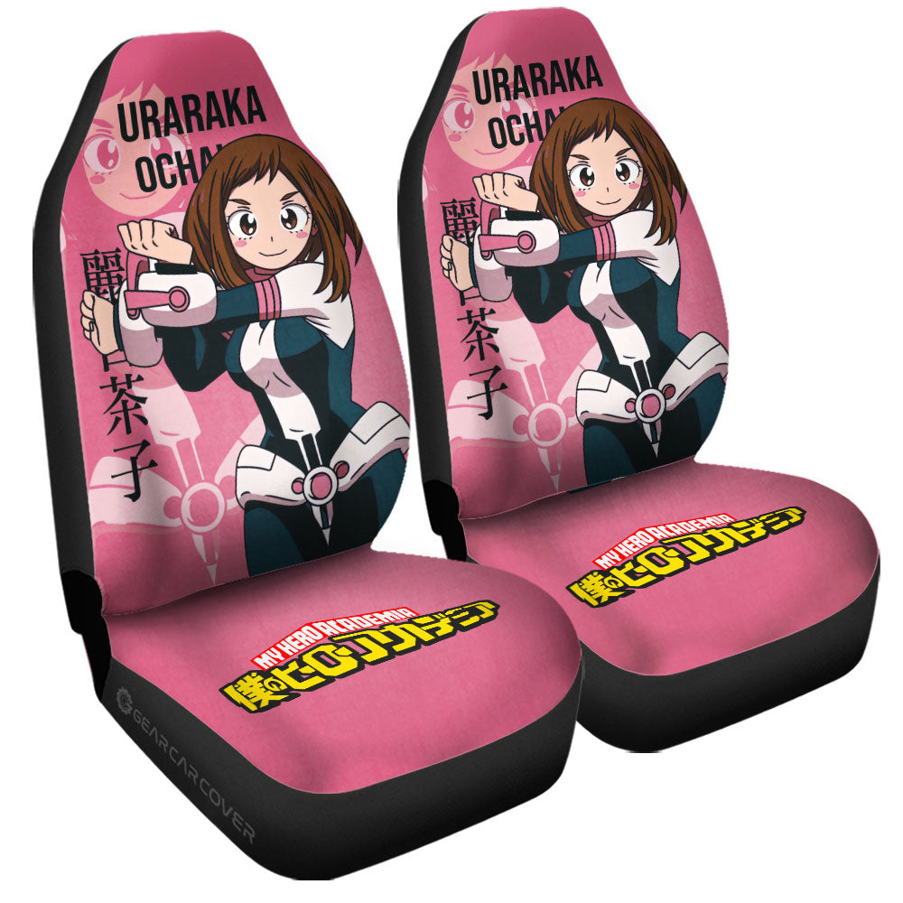 Uraraka Ochako Car Seat Covers Custom My Hero Academia Car Accessories For Anime Fans - Gearcarcover - 3