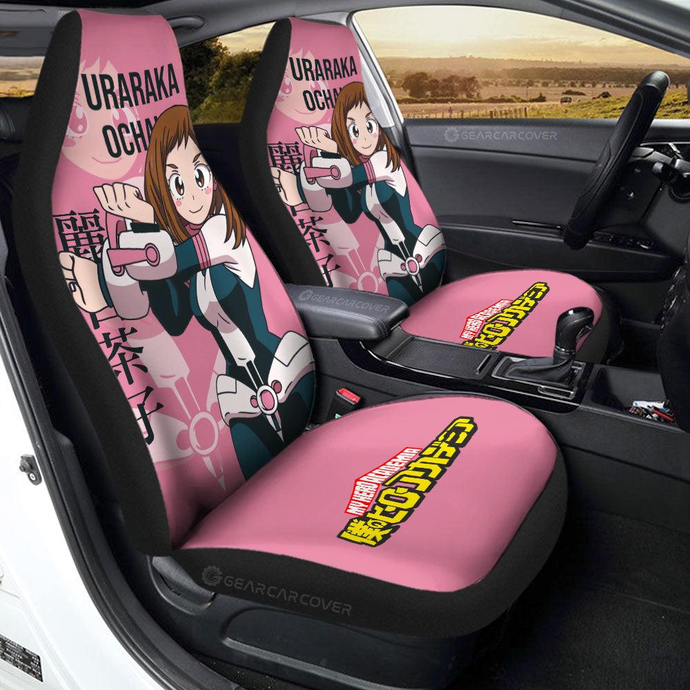Uraraka Ochako Car Seat Covers Custom My Hero Academia Car Accessories For Anime Fans - Gearcarcover - 1