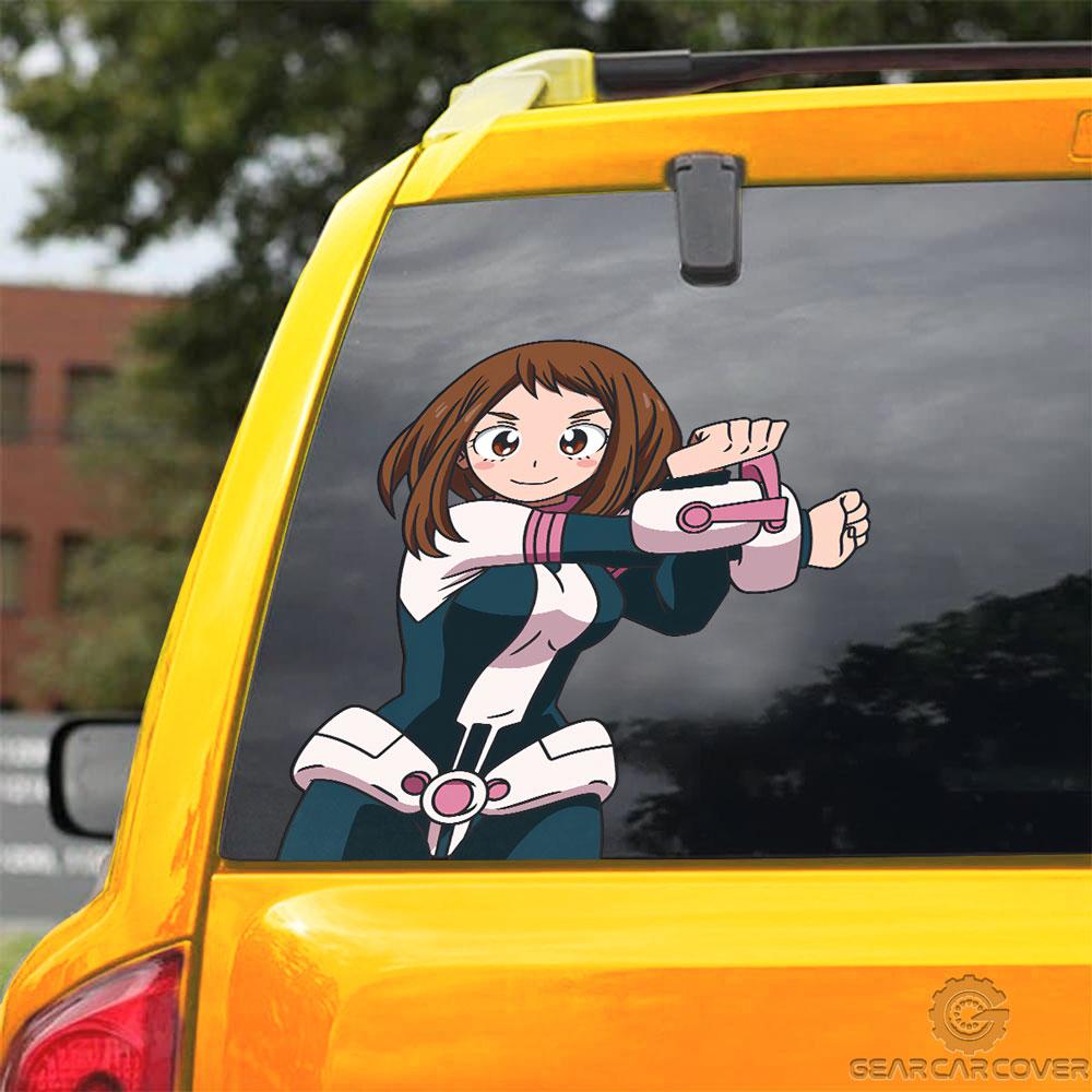 Uraraka Ochako Car Sticker Custom My Hero Academia Anime Car Accessories - Gearcarcover - 3