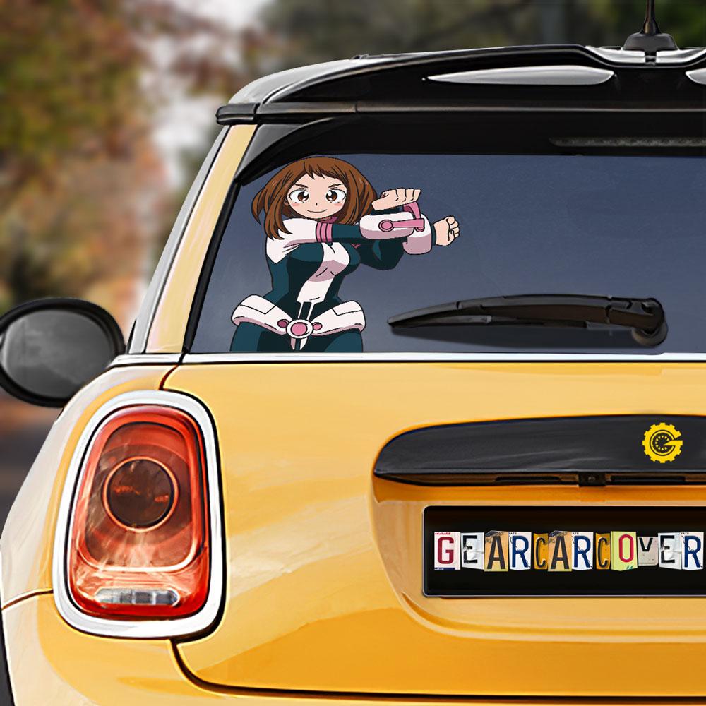Uraraka Ochako Car Sticker Custom My Hero Academia Anime Car Accessories - Gearcarcover - 1