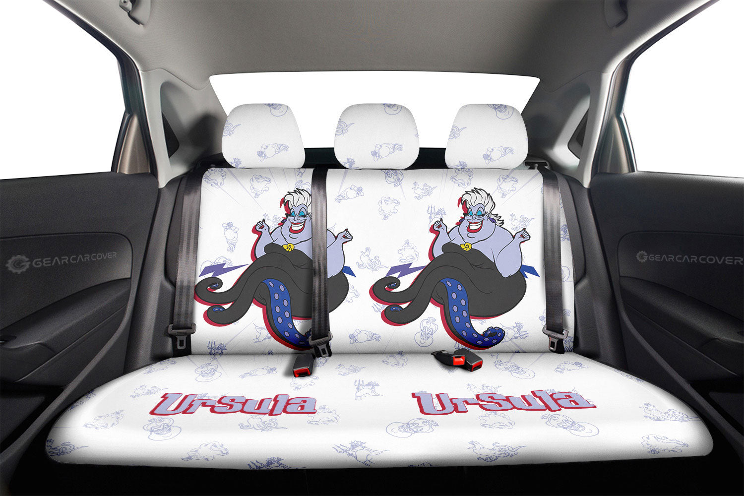 Ursula Car Back Seat Cover Custom Cartoon Car Accessories - Gearcarcover - 2