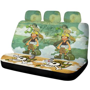 Usopp Car Back Seat Covers Custom One Piece Map Anime Car Accessories - Gearcarcover - 1
