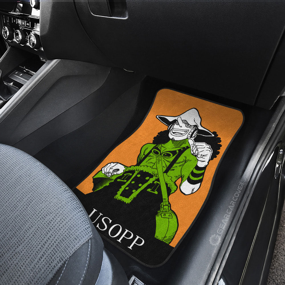 Usopp Car Floor Mats Custom One Piece Anime Car Accessories - Gearcarcover - 4