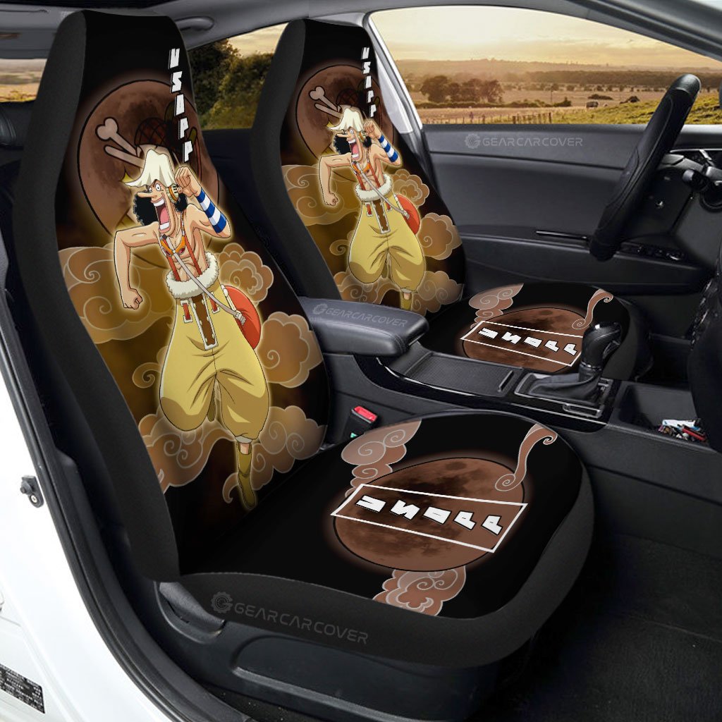 Usopp Car Seat Covers Custom Anime One Piece Car Accessories For Anime Fans - Gearcarcover - 1