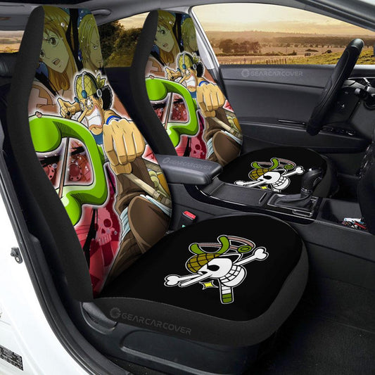 Usopp Car Seat Covers Custom One Piece Anime Car Accessories For Anime Fans - Gearcarcover - 1