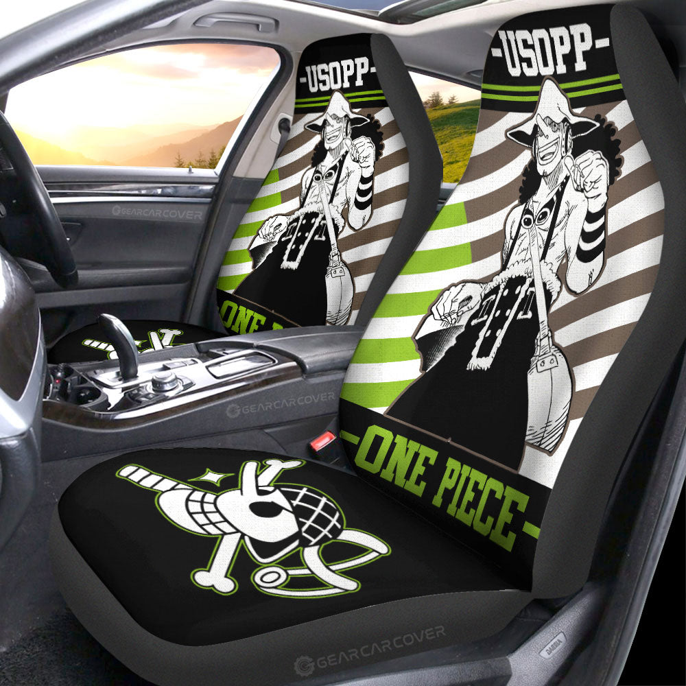 Usopp Car Seat Covers Custom One Piece Anime Car Accessories - Gearcarcover - 3