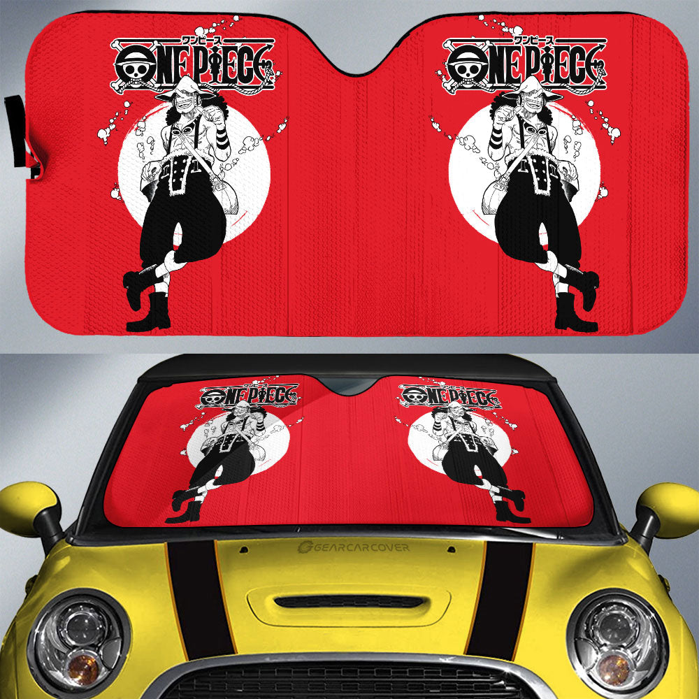 Usopp Car Sunshade Custom Manga Style One Piece Anime Car Accessories - Gearcarcover - 1