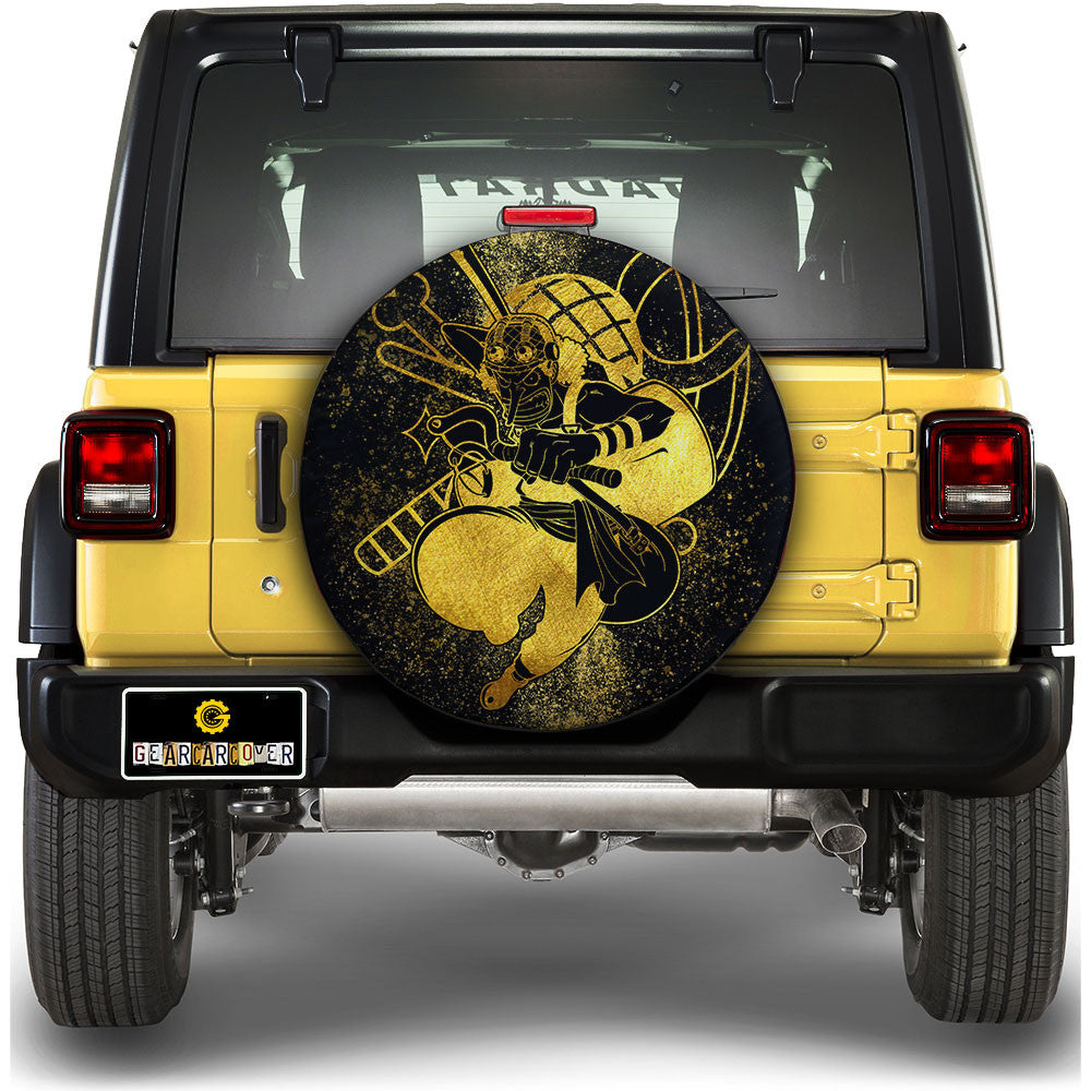 Usopp Spare Tire Cover Custom One Piece Anime Gold Silhouette Style - Gearcarcover - 1
