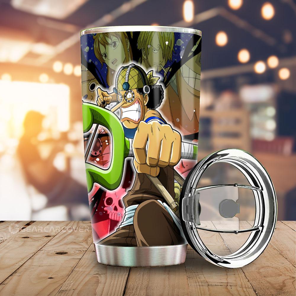 Usopp Tumbler Cup Custom One Piece Anime Car Accessories For Anime Fans - Gearcarcover - 1