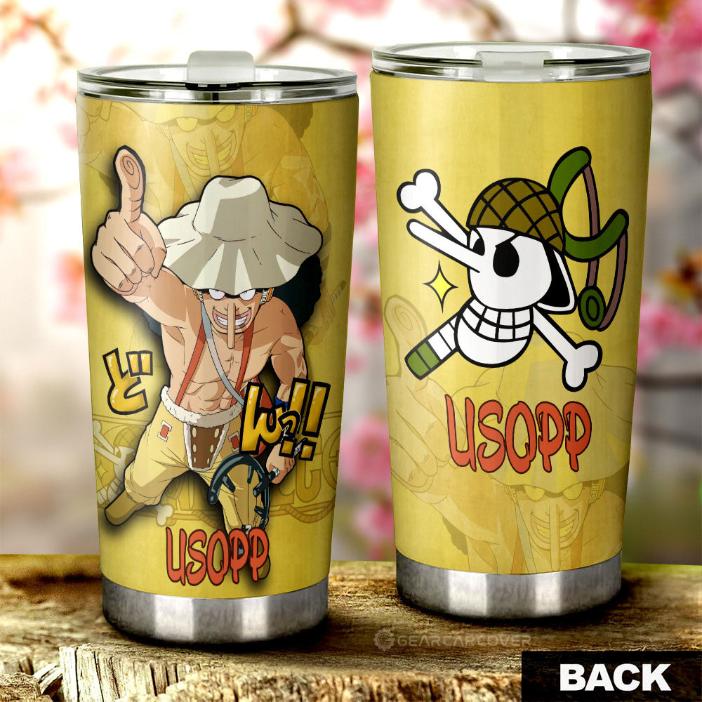 Usopp Tumbler Cup Custom One Piece Anime Car Accessories - Gearcarcover - 3