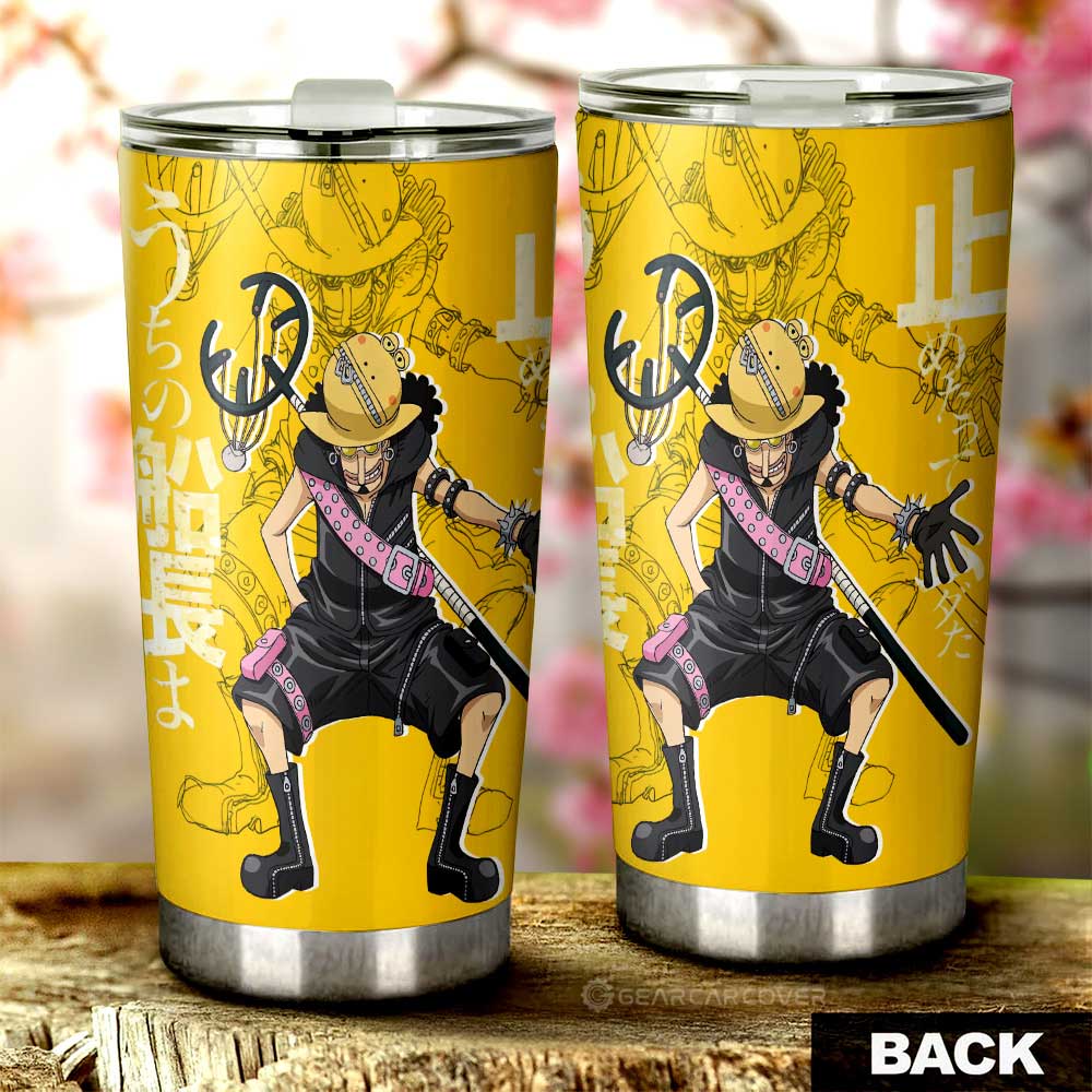 Usopp Tumbler Cup Custom One Piece Anime Car Interior Accessories - Gearcarcover - 3
