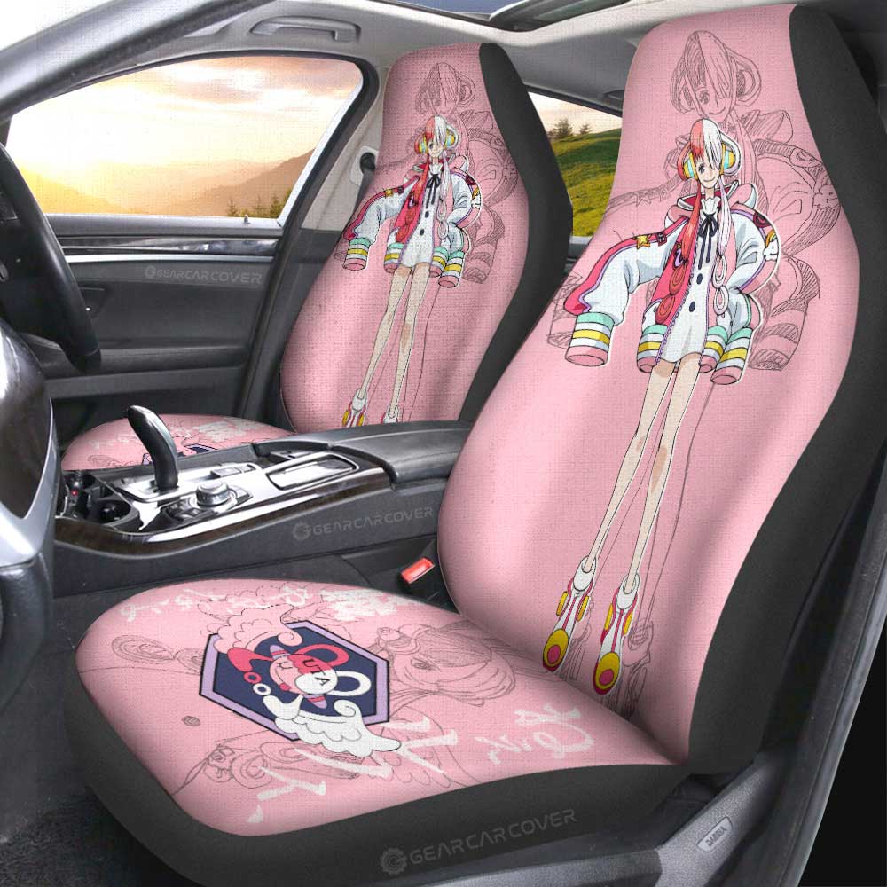 Uta Film Red Car Seat Covers Custom One Piece Anime Car Accessories - Gearcarcover - 3