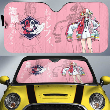 Uta Film Red Car Sunshade Custom One Piece Anime Car Interior Accessories - Gearcarcover - 1