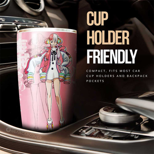 Uta Film Red Tumbler Cup Custom One Piece Anime Car Interior Accessories - Gearcarcover - 2